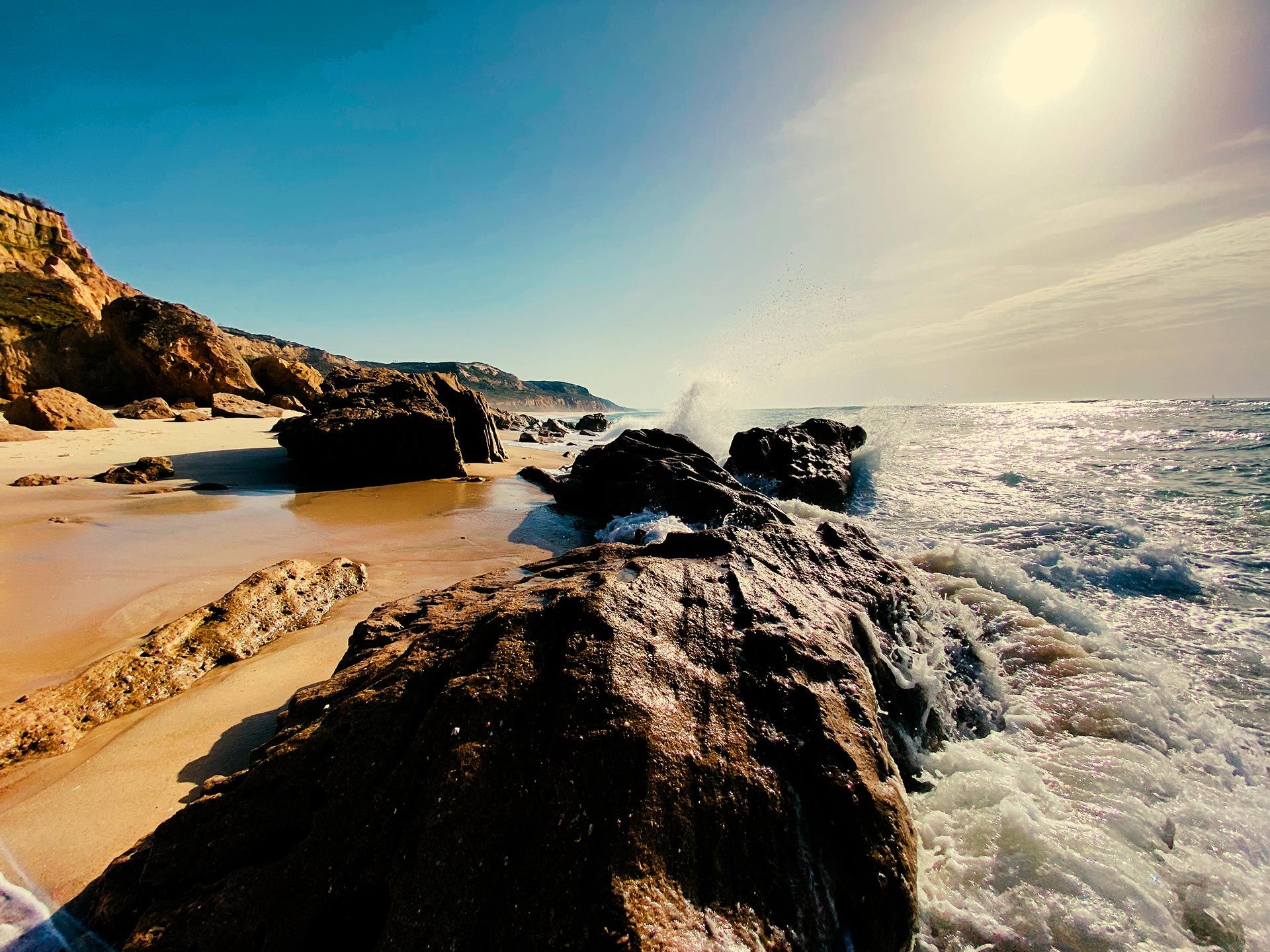 Strand Felsen